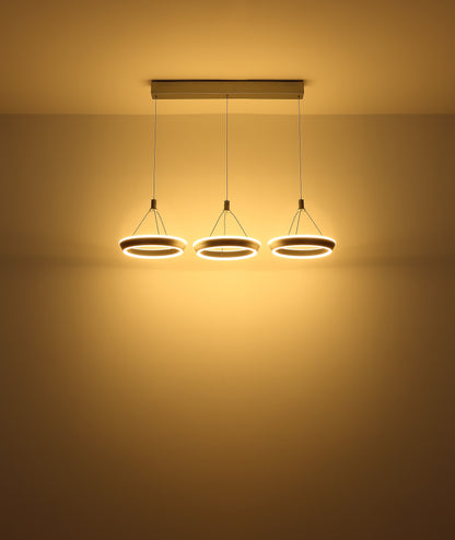Lampa suspendată din metal negru elegant cu LED – imaginea 4