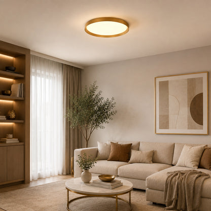Steinhauer Flady plafondlampa i guld med LED – bild 2