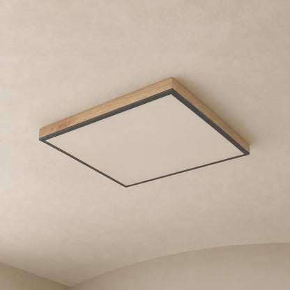 Grå kvadratisk loftlampe Obolg Doro – stemningsbillede