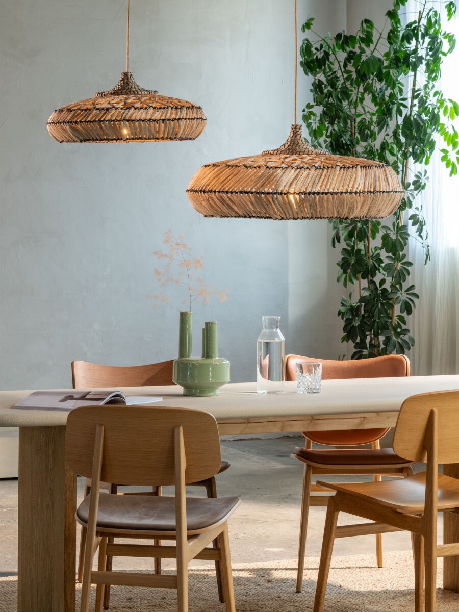 Lustre de abacá em cor natural estiloso GOOD&MOJO Rinjani – imagem 6