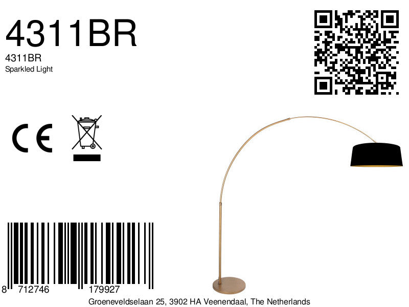 bronzen-booglamp-met-zwarte-linnen-kap-goud-binnenzijde-steinhauer-sparkled-light-variant-image8a