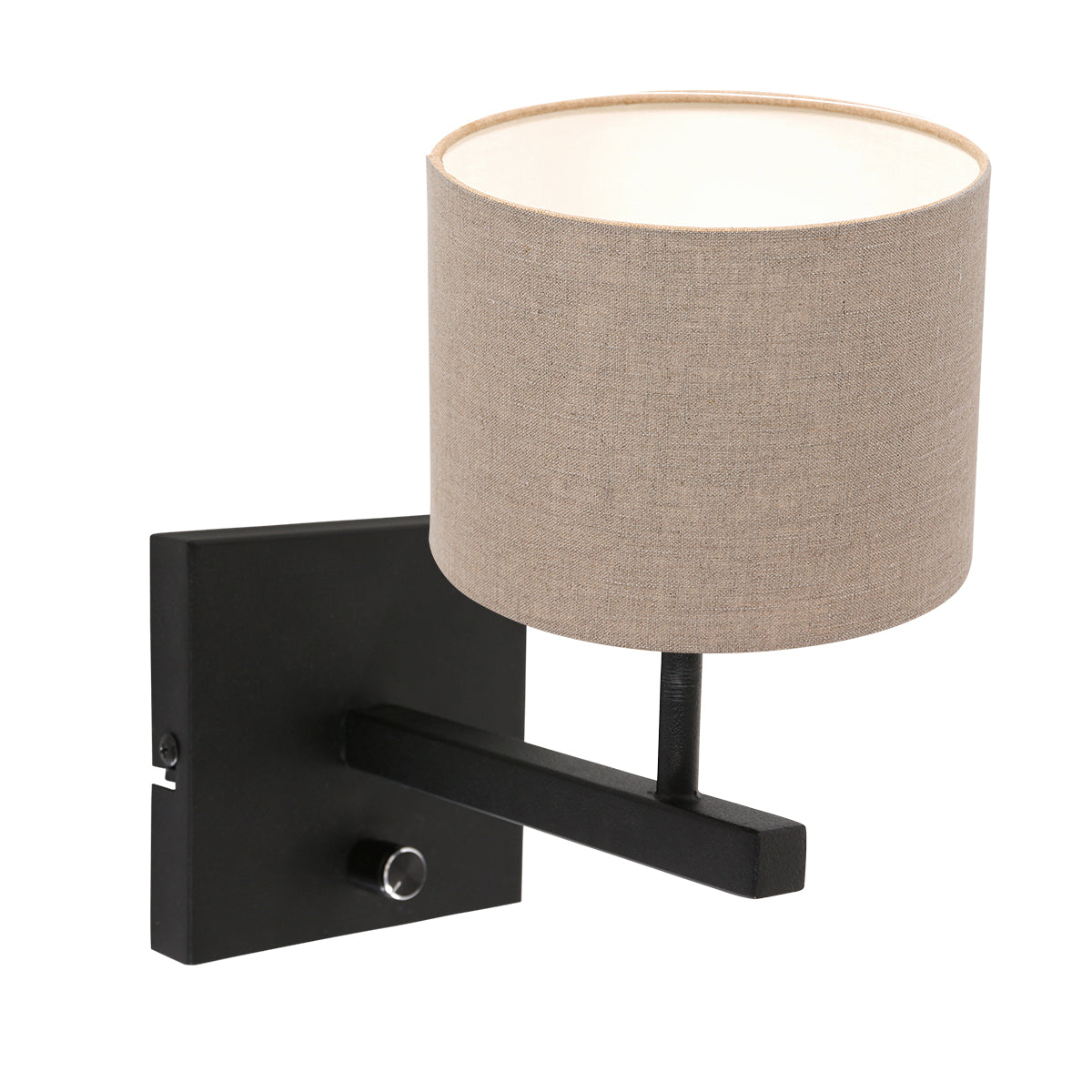 wandlamp-met-beige-kap-steinhauer-stang-main-image