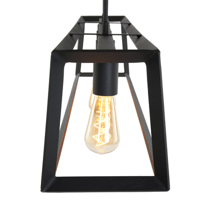 Mexlite Buckley – czarna lampa wisząca z 4 punktami świetlnymi – zdjęcie 5