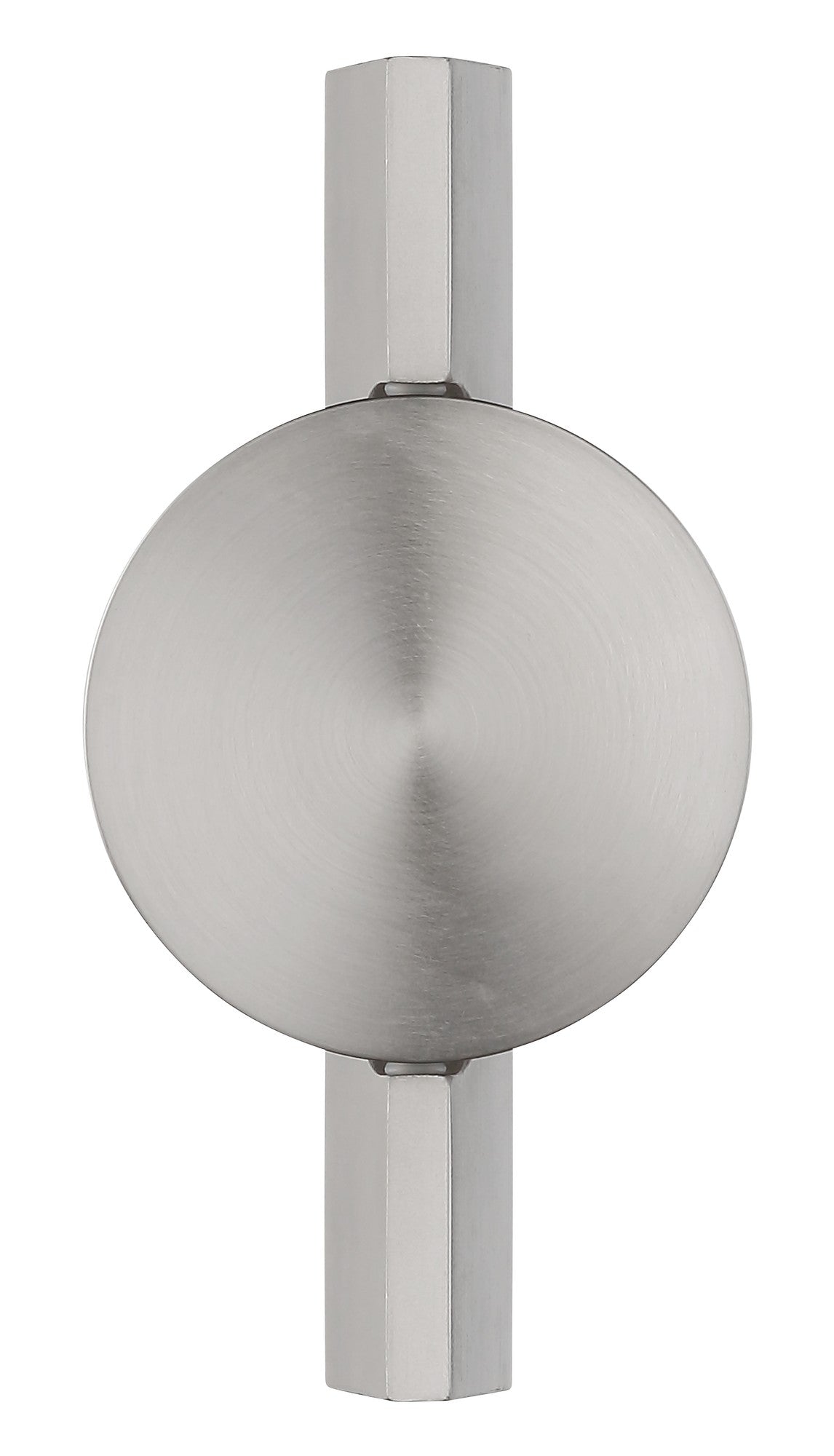 Piccola lampada da parete a LED in metallo color nichel – immagine 2