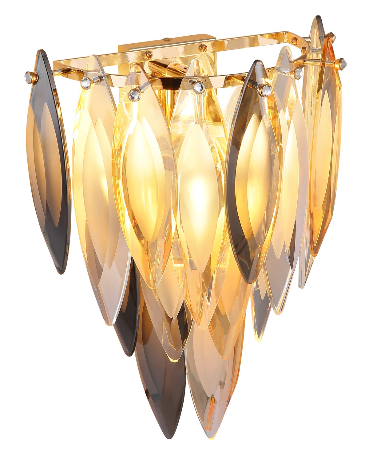 Aplique de cristal dourado acolhedor – imagem 5