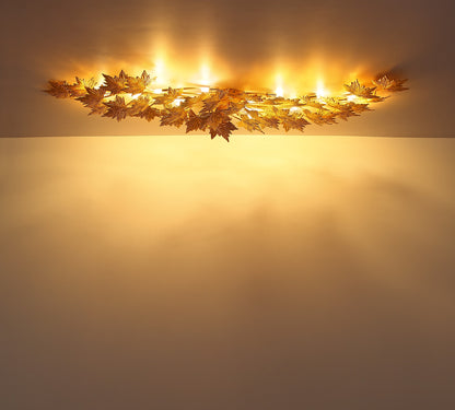 Candeeiro de teto metálico dourado moderno com 10 luzes – imagem 6