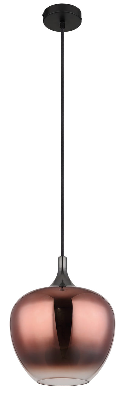 Lustre elegante de vidro negro – imagem 1