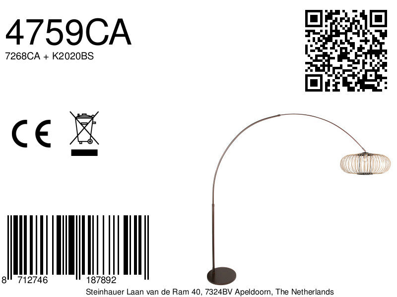 cacao-booglamp-met-creme-bamboe-kap-en-grote-reikwijdte-steinhauer-sparkled-light-variant-image8a