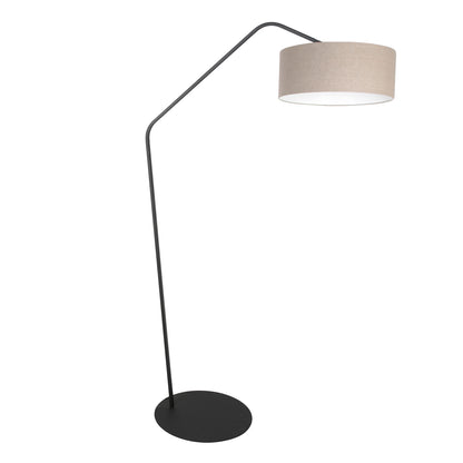 Szara lampa podłogowa łukowa ZigZag Anne Lighting