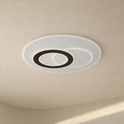 Obolg Jacques ronde witte LED-plafondlamp – sfeerbeeld