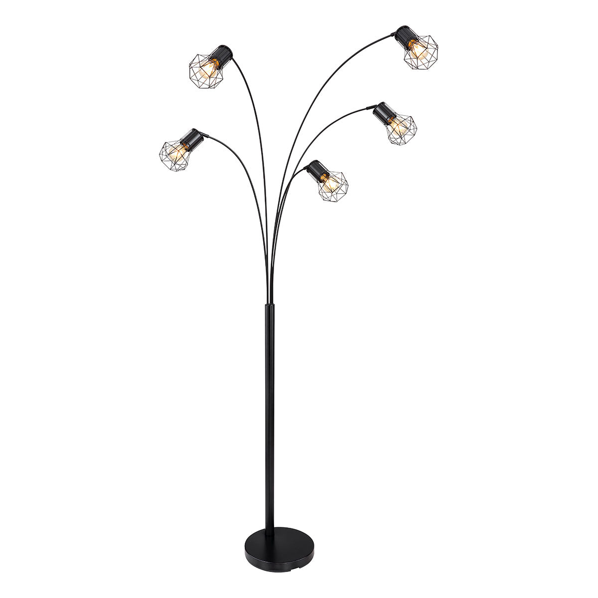vloerlamp-zwart-5-lichts-diamantkap-globo-priska-main-image