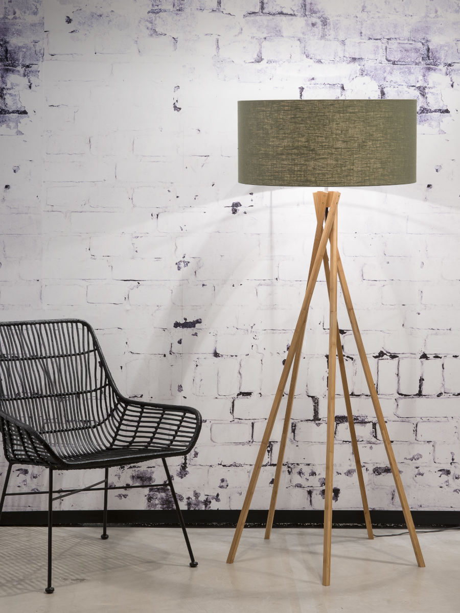 bohemian-vloerlamp-groen-linnen-bamboe-good-mojo-kilimanjaro-variant-image1