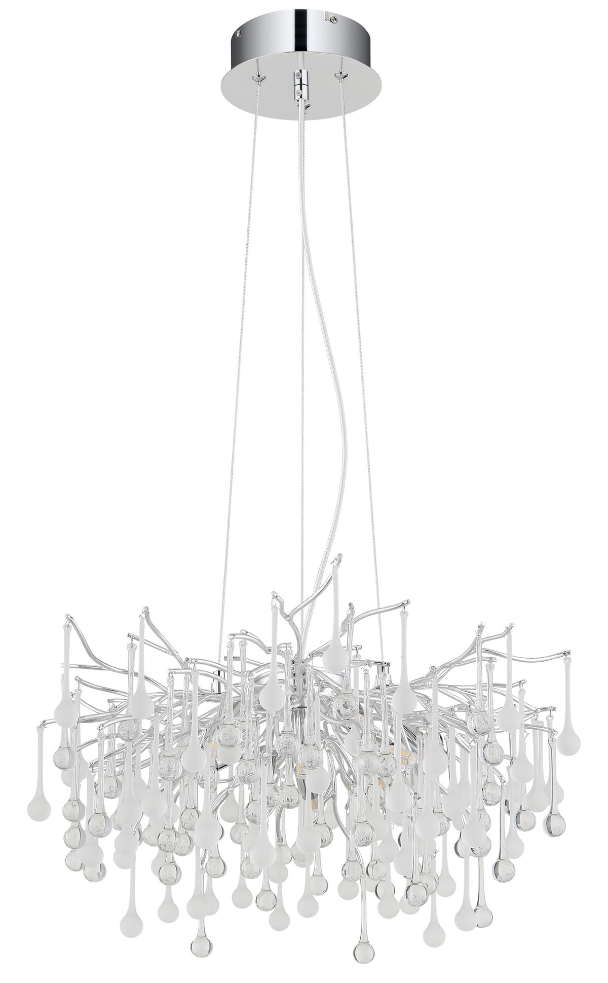 Pequena candelabro de metal cromado – imagem 1