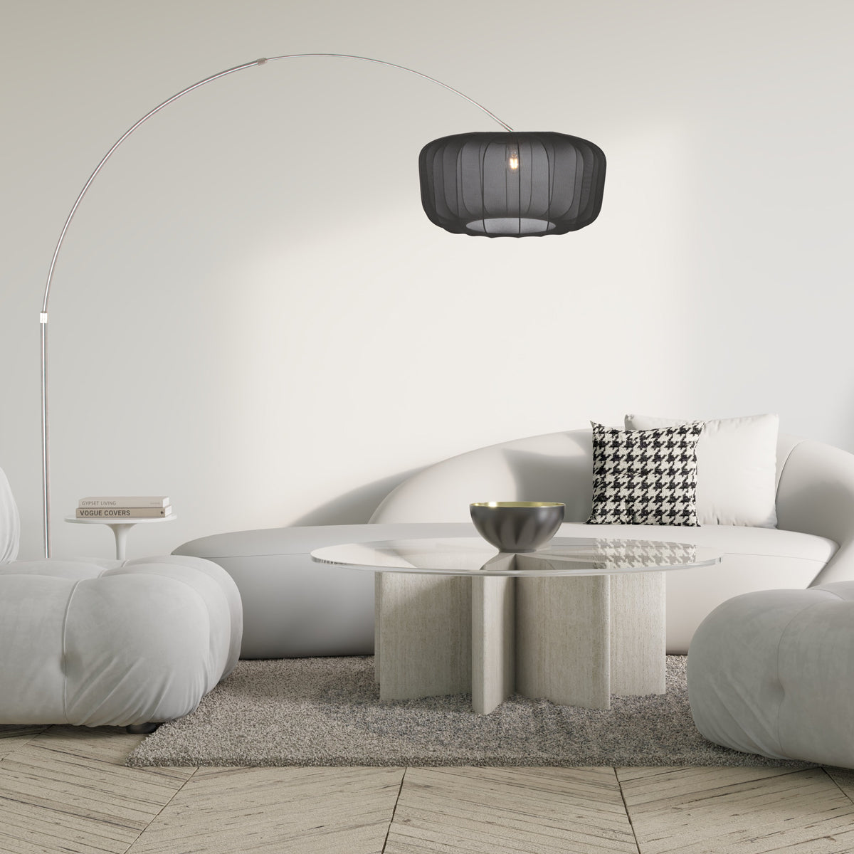 staalkleurige-booglamp-met-grote-zwarte-kap-steinhauer-sparkled-light-variant-image2