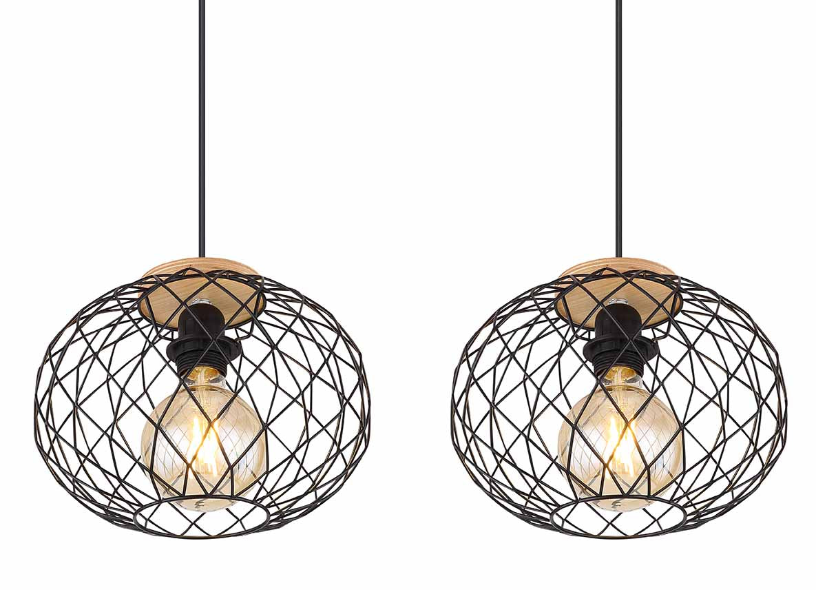 hanglamp-3-lichts-rasterkap-zwart-bruin-globo-lacky-variant-image2