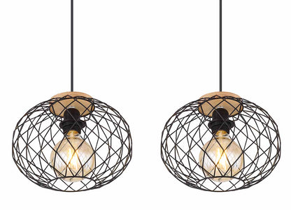 hanglamp-3-lichts-rasterkap-zwart-bruin-globo-lacky-variant-image2