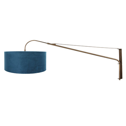 bronzen-wandlamp-met-blauw-velours-kap-o50-cm-steinhauer-elegant-classy-variant-image1