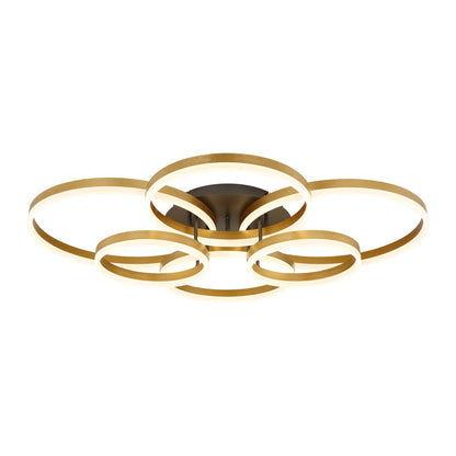 Екстра голям черен алуминиев LED ceiling lamp