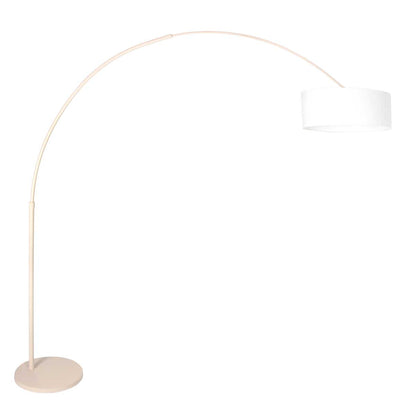 staande-booglamp-beige-met-witte-kap-steinhauer-sparkled-light-main-image