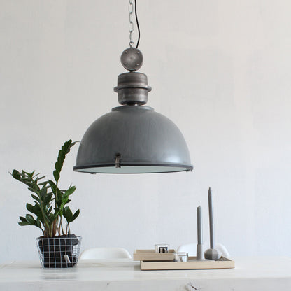 ruw-grijze-koepelvormige-hanglamp-metaal-glas-steinhauer-bikkel-variant-image2