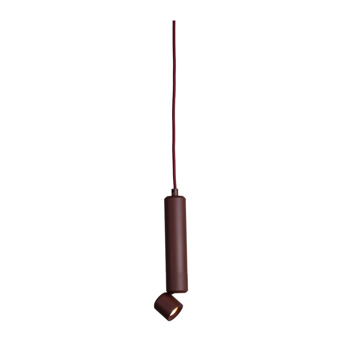 Bordeauxrode aluminium hanglamp met richtbare spot It's About RoMi Milan
