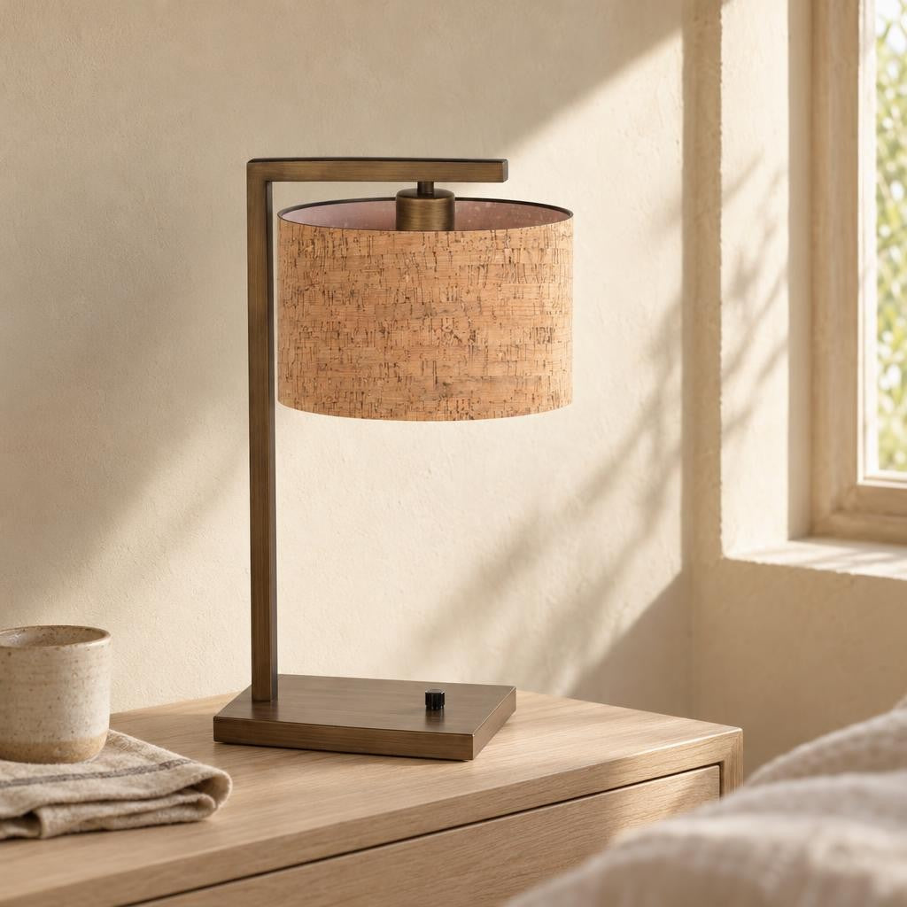 compacte-bronzen-tafellamp-met-kurkstructuur-steinhauer-stang-ai-sfeer_image