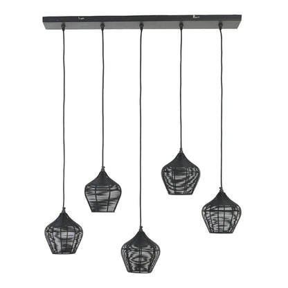 rustieke-zwarte-hanglamp-vijf-lichtpunten-light-living-alvaro-main-image