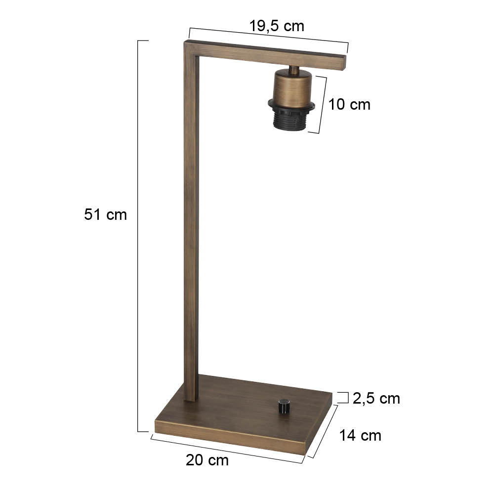steinhauer-stang-tafellamp-brons-zonder-kap-e27-variant-image7