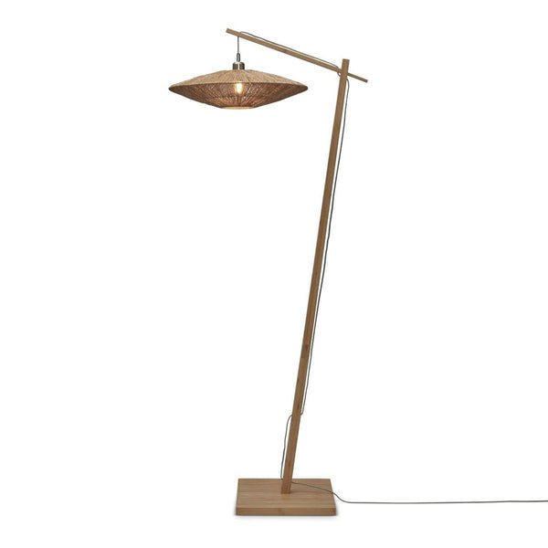 Bamboe-rieten bohemian vloerlamp naturel GOOD&MOJO Iguazu