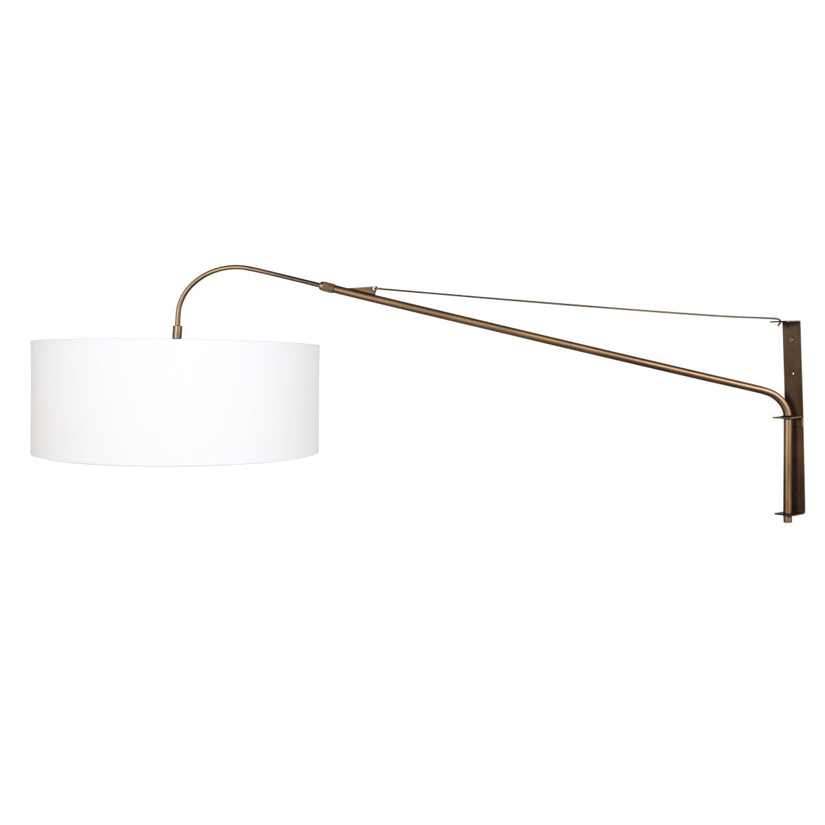 bronzen-wandlamp-met-wit-linnen-kap-steinhauer-elegant-classy-variant-image1