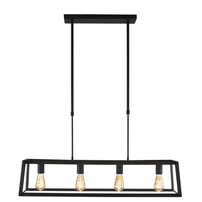 Mexlite Buckley – czarna lampa wisząca z 4 punktami świetlnymi – zdjęcie 1