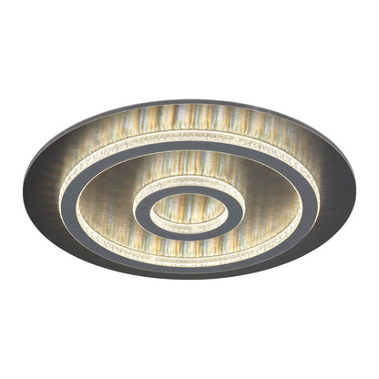 Pieni musta metallinen LED-kattovalaisin