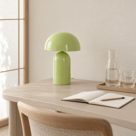 Lampada da tavolo verde Tolima | Light & Living – foto d'ambiente