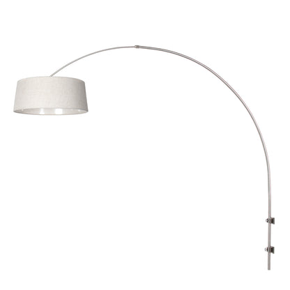 staalkleurige-boog-wandlamp-met-cremekleurige-kap-steinhauer-sparkled-light-variant-image1