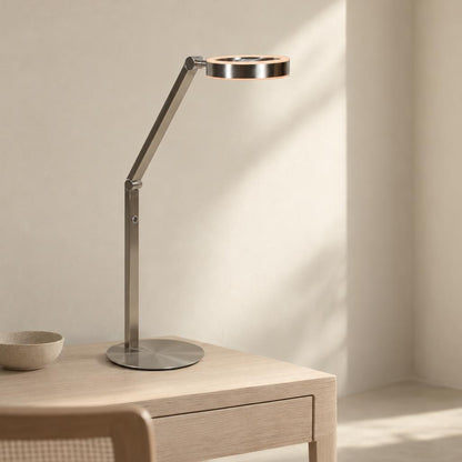 Steinhauer Ringlux Steel LED Table Lamp – lifestyle image