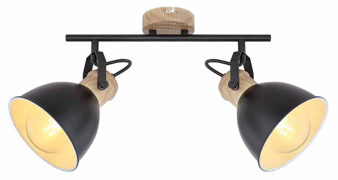 industriele-2-kap-spot-zwart-bruin-globo-wiho-variant-image1