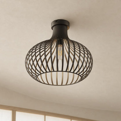 MATEO loftslampe i rustfarvet metal – stemningsbillede