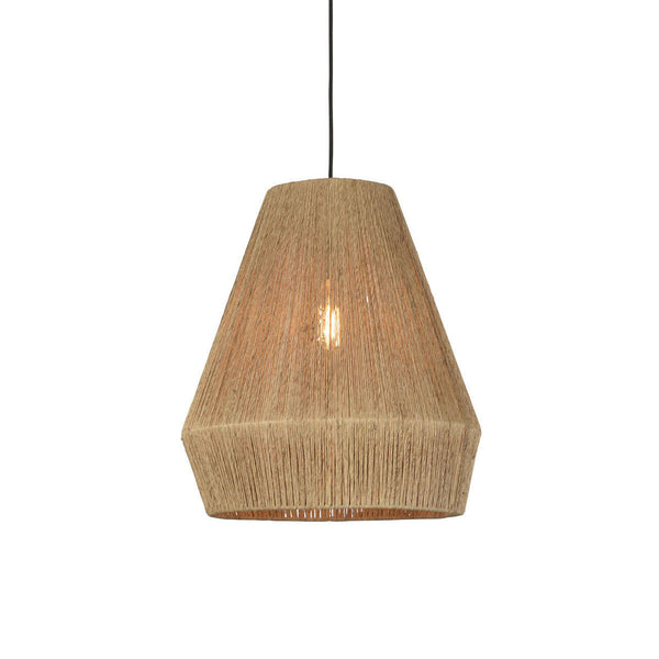 Naturel-rieten hanglamp bohemian zwart GOOD&MOJO Iguazu