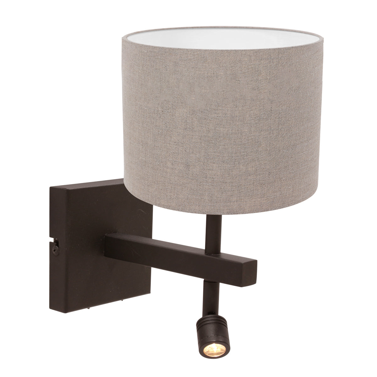 luchtige-cacao-wandlamp-met-wit-grof-linnen-en-leesfunctie-steinhauer-stang-main-image