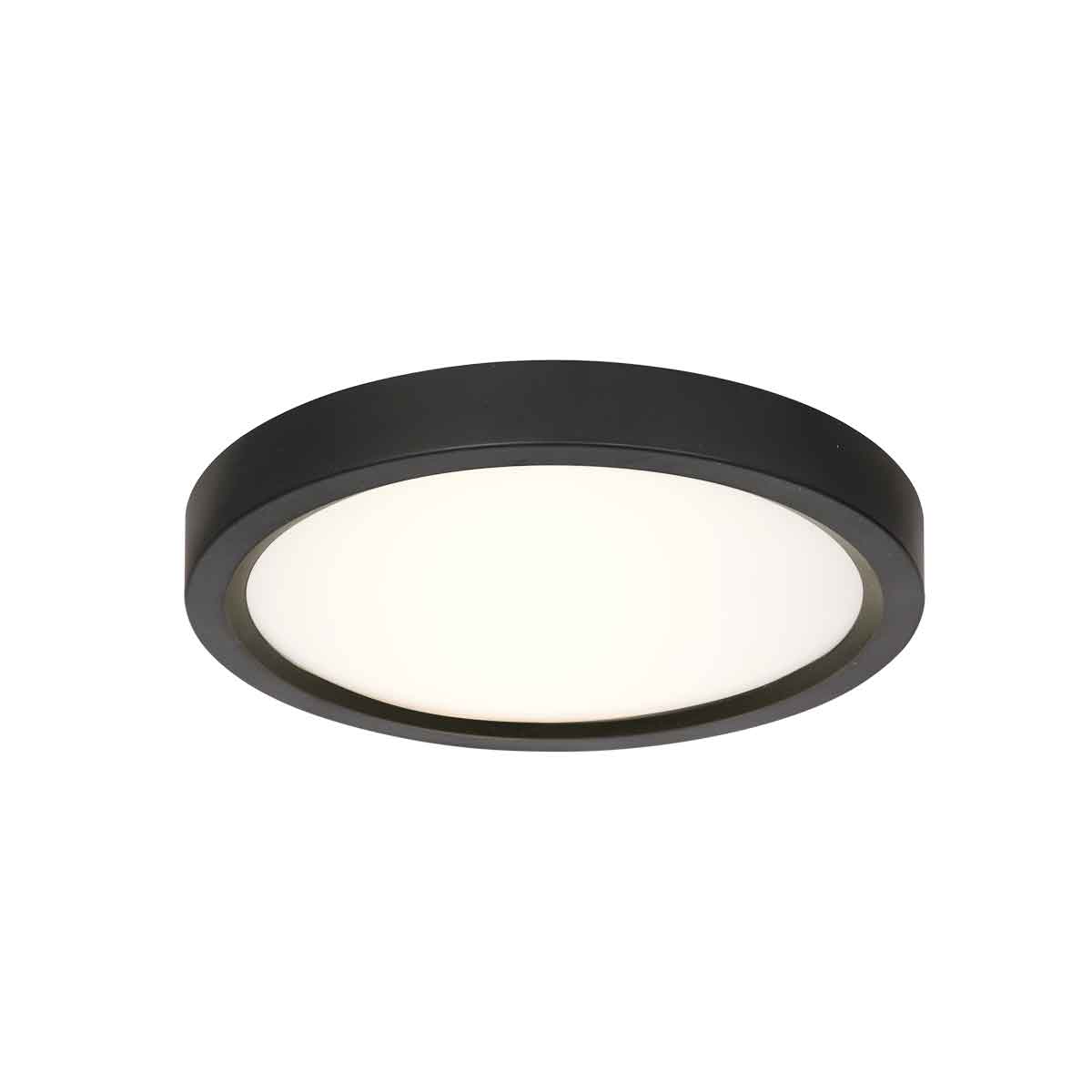 Черен LED плафон Steinhauer Ø20 см