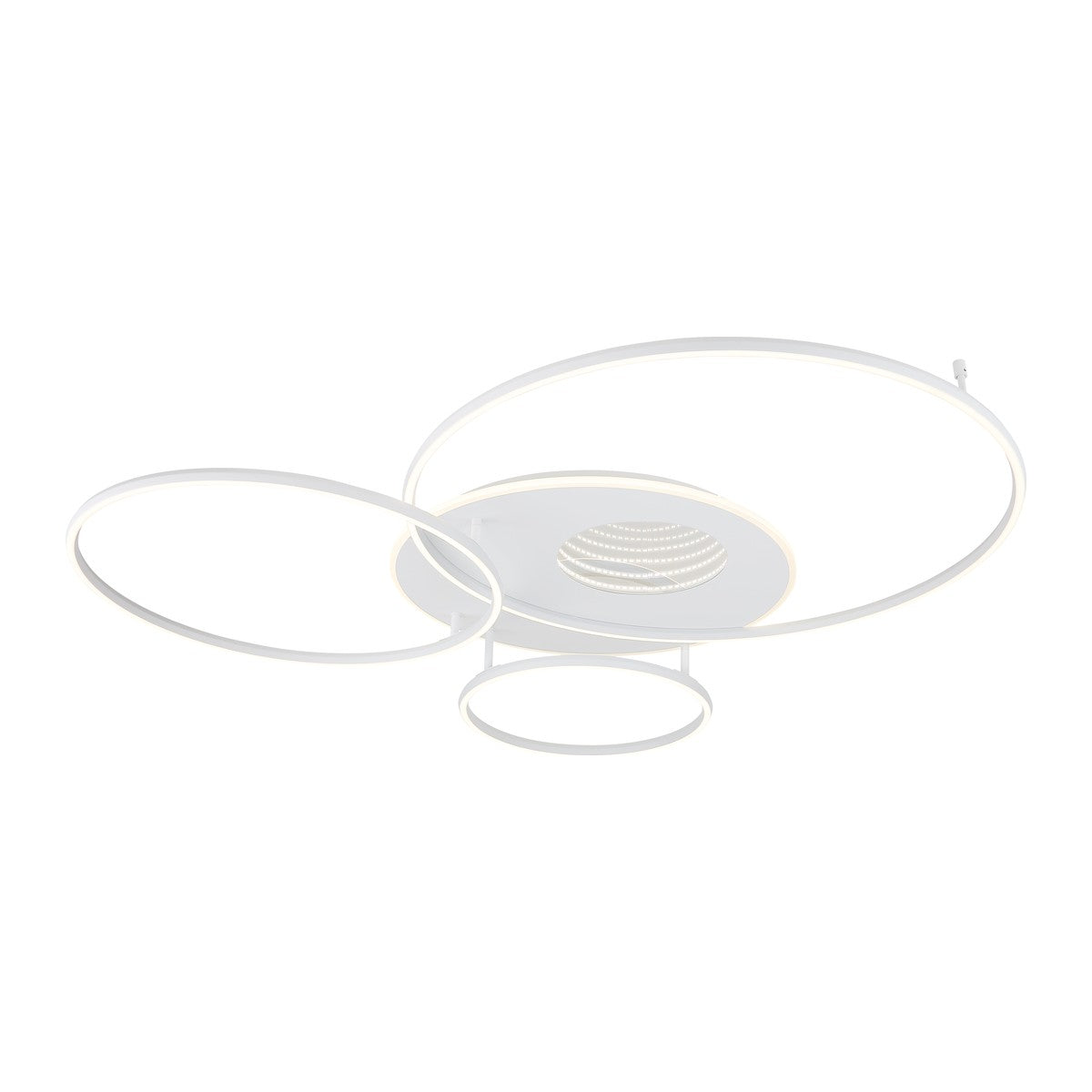Lampada da soffitto LED elegante in metallo bianco