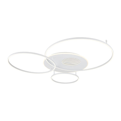 Lampada da soffitto LED elegante in metallo bianco
