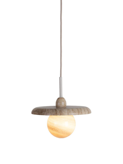 Grande lampada suspensa de travertino na cor areia It's About RoMi Tivoli – imagem 2