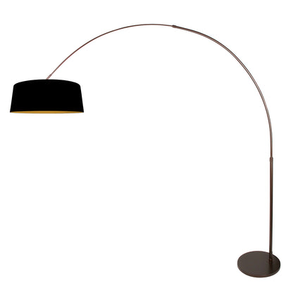 cacao-booglamp-met-zwarte-linnen-kap-steinhauer-luma-dark-variant-image1