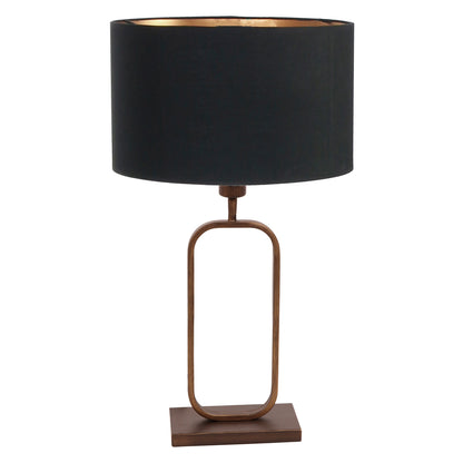 bronzen-tafellamp-met-zwart-linnen-en-gouden-binnenzijde-steinhauer-stang-variant-image1