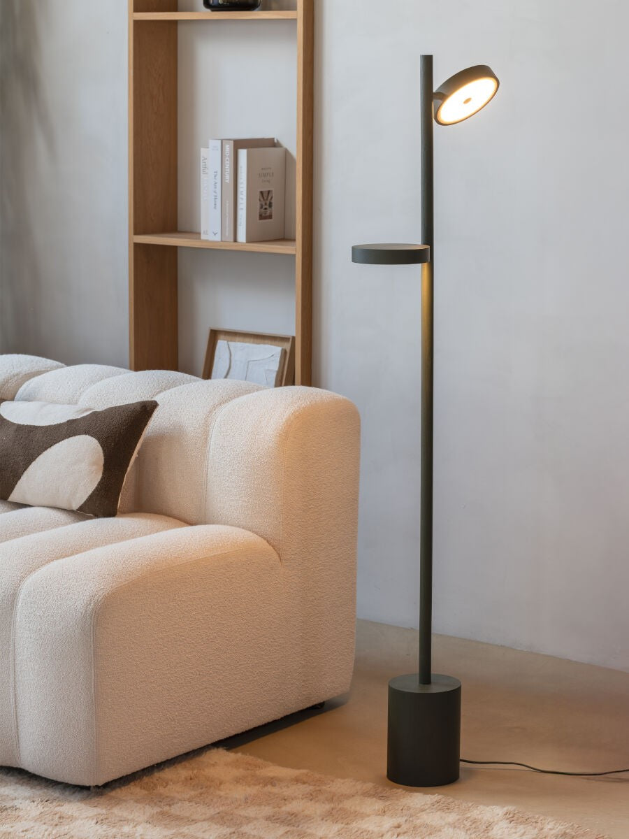 Nadčasová zelená jaseňová podlahová lampa GOOD&MOJO Okinawa s dvoma svetlami – obrázok 5