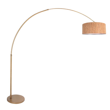 bronzen-booglamp-met-grote-kurken-kap-steinhauer-sparkled-light-main-image