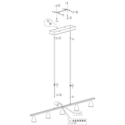 stalen-led-hanglamp-met-5-kapjes-steinhauer-vortex-variant-image9