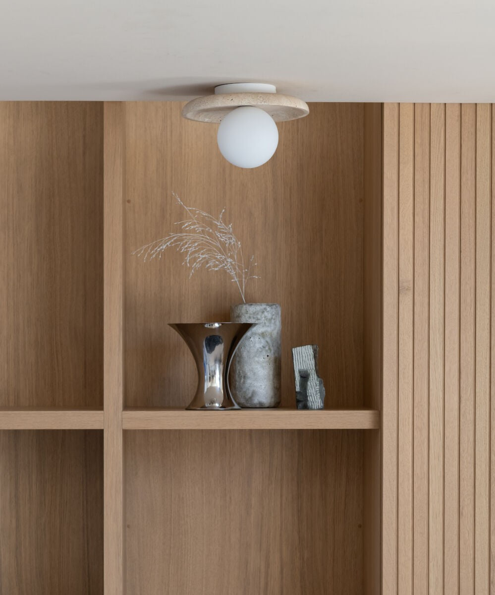 Suur valge travertiinist laelamp It's About RoMi Tivoli – pilt 4