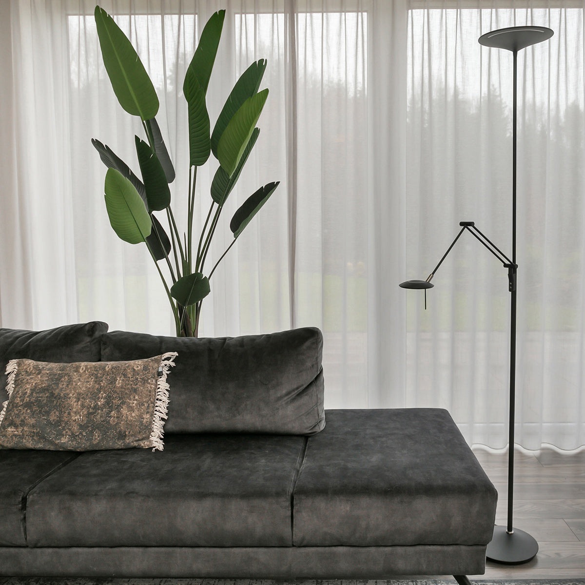 Steinhauer Zodiac LED Floor Lamp with Reading Light – image 11